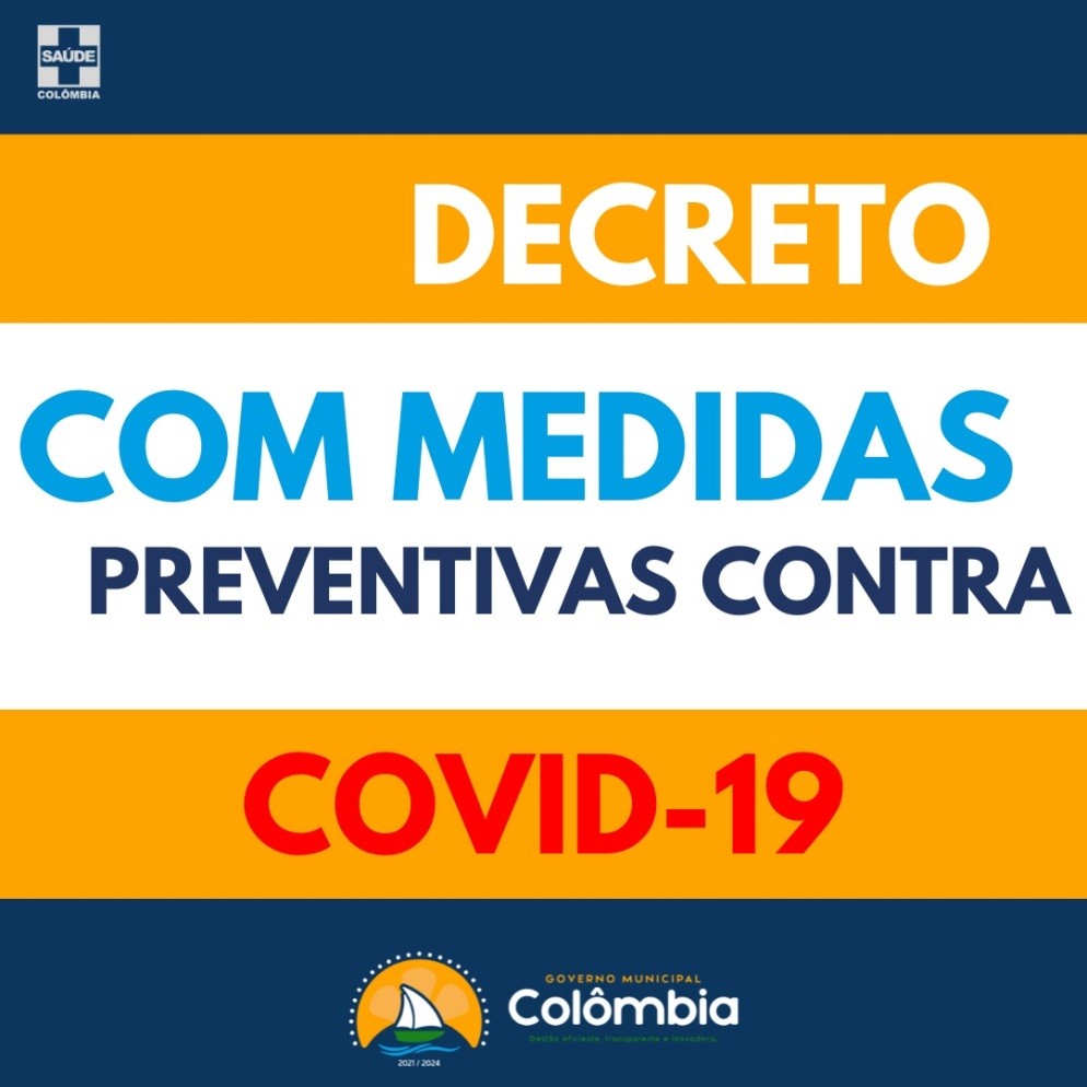 Confira novas medidas adotadas em combate ao coronavírus no município de Colômbia 
